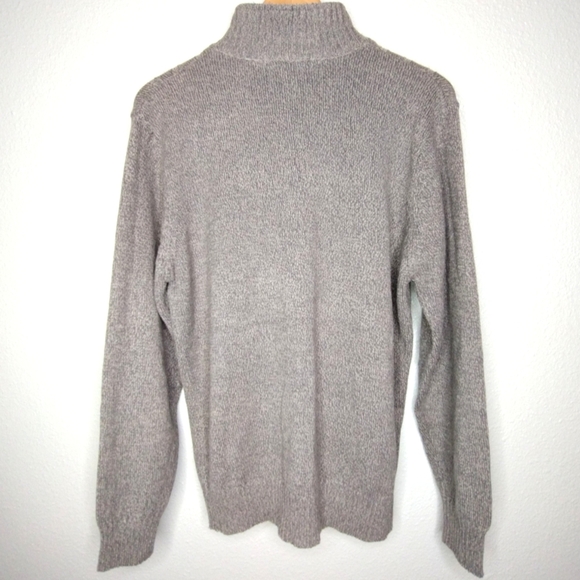 Oscar de la Renta Men's Cotton Blend Cable Knit Fall Winter Long Sleeves Sweater - Picture 4 of 13